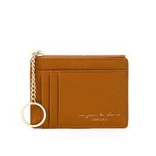 Load image into Gallery viewer, Card Holder Wallet with a Keychain - Glam Time Style
