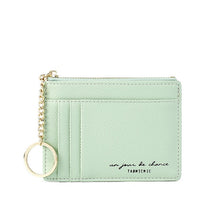 Load image into Gallery viewer, Card Holder Wallet with a Keychain - Glam Time Style
