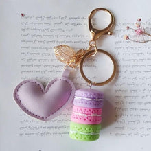 Load image into Gallery viewer, Keychain Charm: Love, Leaf, French Macarons - Glam Time Style
