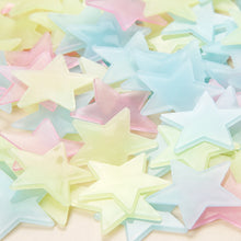 Load image into Gallery viewer, Wall Stickers: Colorful Glowing Stars - 100pcs - Glam Time Style
