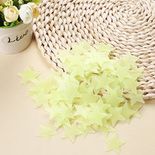 Load image into Gallery viewer, Wall Stickers: Colorful Glowing Stars - 100pcs - Glam Time Style
