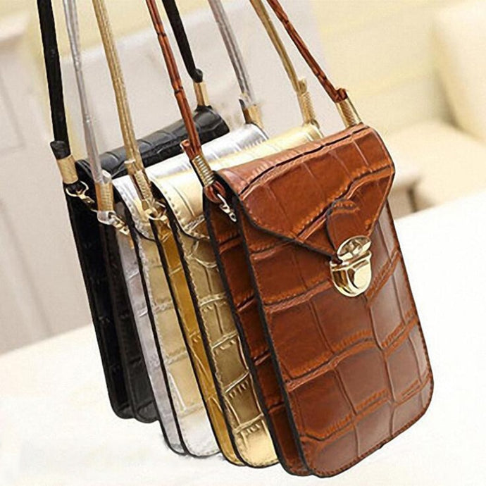 Crossbody Wallet Bag: Mini Handbag Alligator - Glam Time Style