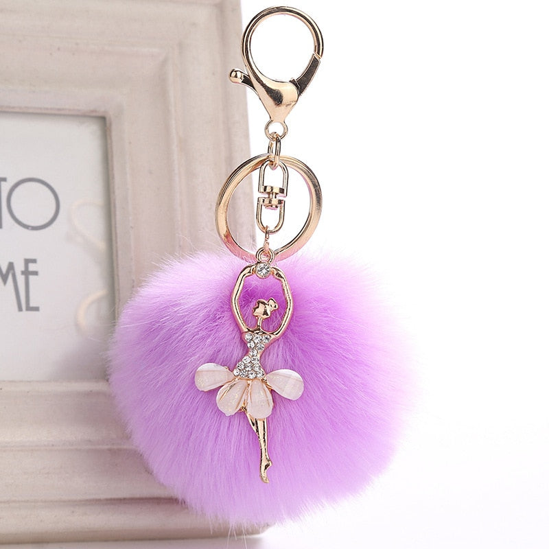 Keychain Charm: Pompom, Ballerina - Glam Time Style