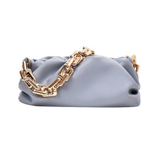 Load image into Gallery viewer, Chunky Chain Shoulder Bag - Ruched - Glam Time Style
