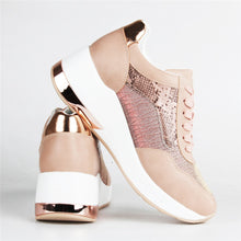 Load image into Gallery viewer, Cora Rose Gold Sneakers - Glam Time Style
