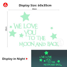 Load image into Gallery viewer, Wall Stickers: Glowing Stars - Glam Time Style
