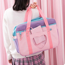 Load image into Gallery viewer, Shoulder Bag - Japanese Preppy Style Pink Large Capacity School Bag - Glam Time Style
