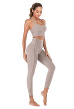 Load image into Gallery viewer, Yoga Set: Naked-Feel Yoga Set - High Waist Leggings and Sports Bra - Glam Time Style
