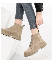 Load image into Gallery viewer, Lace-up Ankle Boots - Real Suede Leather - Glam Time Style
