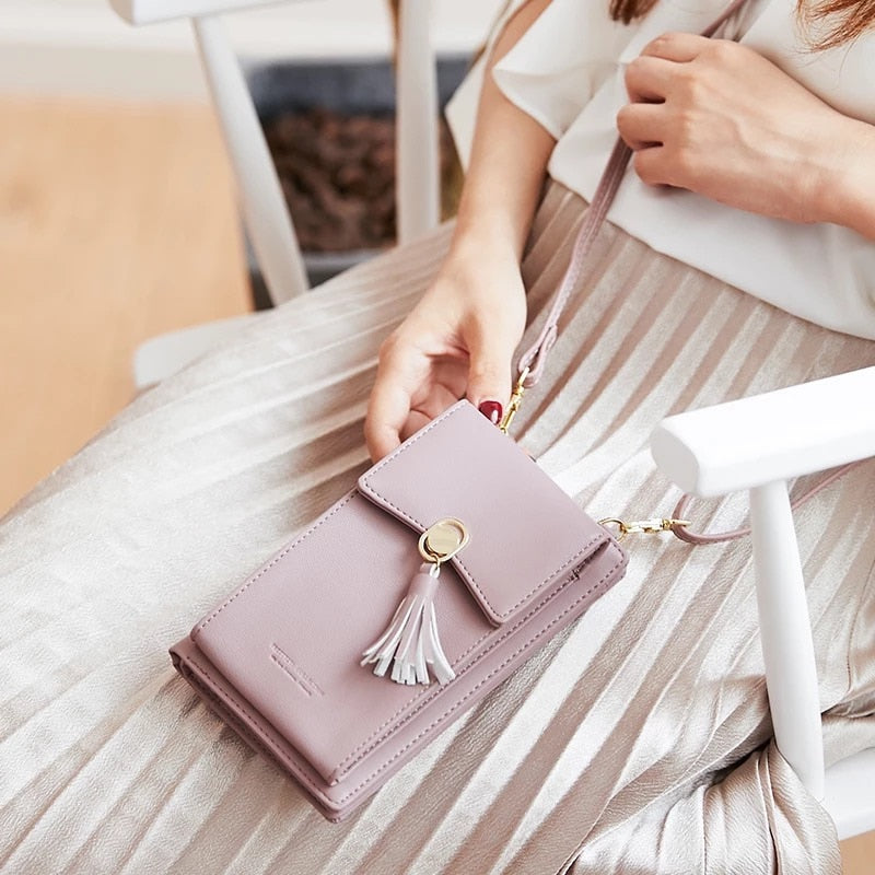 Crossbody Wallet Bag: Mini Clutch Handbag - Glam Time Style