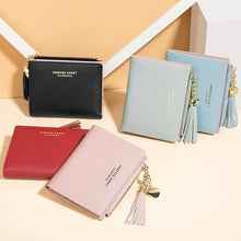 Load image into Gallery viewer, Wallet: Small Purse with Charms - Heart, Tassel - Glam Time Style
