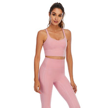 Load image into Gallery viewer, Yoga Set: Naked-Feel Yoga Set - High Waist Leggings and Sports Bra - Glam Time Style
