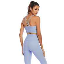 Load image into Gallery viewer, Yoga Set: Naked-Feel Yoga Set - High Waist Leggings and Sports Bra - Glam Time Style
