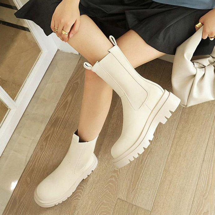Chelsea Boots - Chunky Platform Boots - Glam Time Style