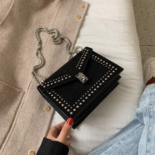 Load image into Gallery viewer, Designer Handbag - Crossbody Shoulder Bag Scrub Leather Rivet - Glam Time Style
