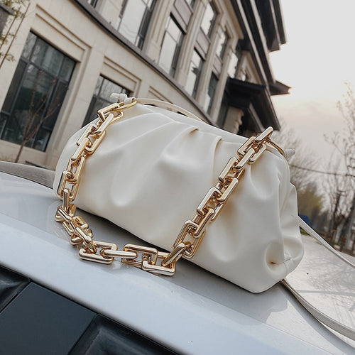 Chunky Chain Shoulder Bag - Clutch - Glam Time Style