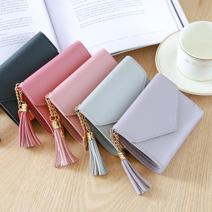 Wallet: Small Purse with a Tassel - Glam Time Style