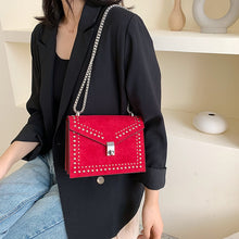 Load image into Gallery viewer, Designer Handbag - Crossbody Shoulder Bag Scrub Leather Rivet - Glam Time Style
