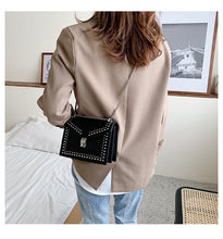 Load image into Gallery viewer, Designer Handbag - Crossbody Shoulder Bag Scrub Leather Rivet - Glam Time Style
