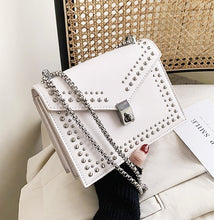 Load image into Gallery viewer, Designer Handbag - Crossbody Shoulder Bag Scrub Leather Rivet - Glam Time Style
