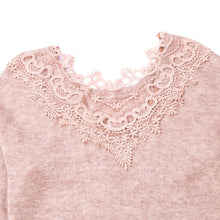 Load image into Gallery viewer, Elegant Sweater with Lace - Knitted Jumper - Glam Time Style
