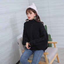 Load image into Gallery viewer, Turtleneck Sweater - Oversized Pullover - Glam Time Style
