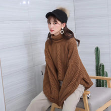 Load image into Gallery viewer, Turtleneck Sweater - Oversized Pullover - Glam Time Style
