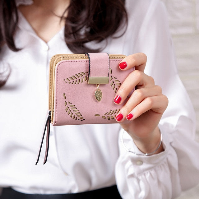 Wallet:  Golden Leaves Small Purse - Glam Time Style