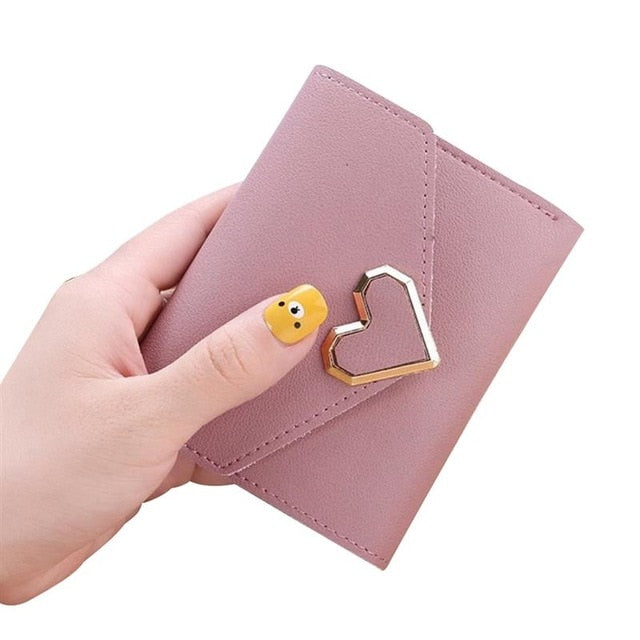 Wallet: Small Faux Leather Purse - Glam Time Style