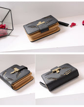 Load image into Gallery viewer, Wallet:  Golden Leaves Small Purse - Glam Time Style
