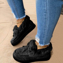 Load image into Gallery viewer, Ankle Boots - Fluffy Loafer Winter Moccasin Shoes - Glam Time Style
